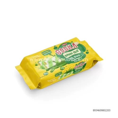 Bánh Gooka Stick Lá Dứa túi 90Gr         Bánh Gooka Stick Lá Dứa túi 90Gr