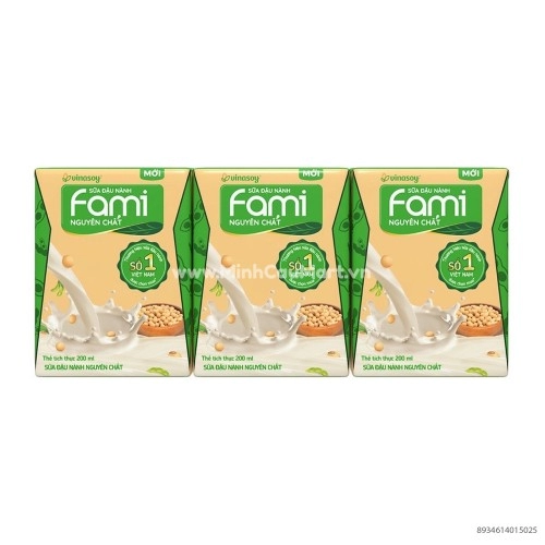 Sữa Đậu Nành Fami Nguyên Chất 200ML