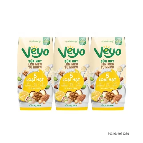 Sữa chua uống VEYO vị cam yuzu 180ml                                