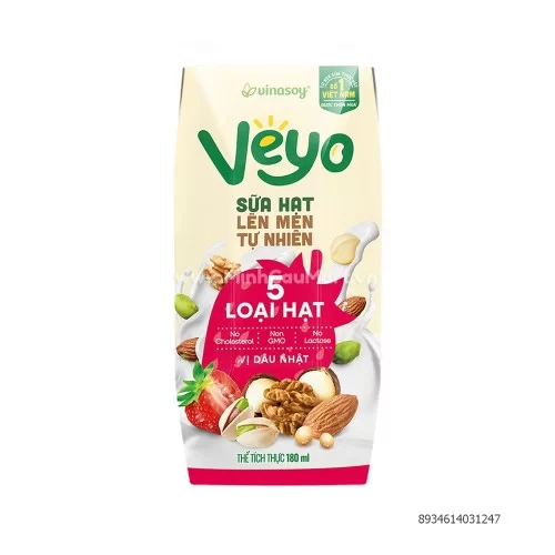 Sữa chua uống VEYO vị dâu nhật 180ml 