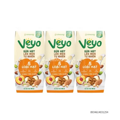 Sữa chua uống VEYO vị đào tiên nhật 180ml      