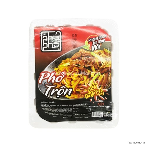 Phở Trộn Nước Sốt Thịt Bò 85g 
