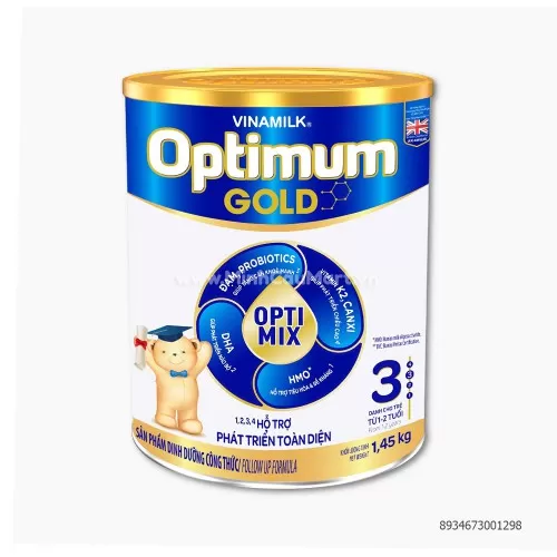 Sữa bột Optimum Gold số 3 cho bé từ 1-2 tuổi 1.45kg  Sữa bột Optimum Gold số 3 cho bé từ 1-2 tuổi 1.45kg