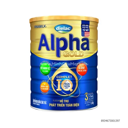 Sữa bột Dielac Alpha Gold số 3 cho bé từ 1-2 tuổi 1.4kg