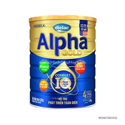 Sữa bột Dielac Alpha Gold số 4 cho bé từ 2-6 tuổi 1.4kg