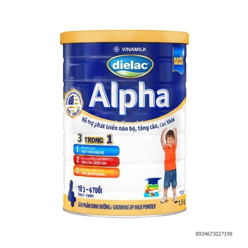 Sữa Bột Dielac Alpha 4 cho bé từ 2-6 tuổi 1.5kg