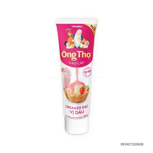 Sữa Đặc Có Đường Ông Thọ Vị Dâu - Tuýp 165g Sữa Đặc Có Đường Ông Thọ Vị Dâu - Tuýp 165g