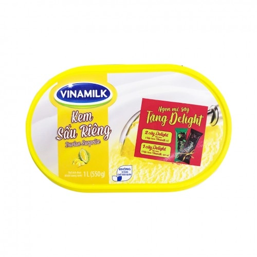 Kem Vinamilk 1L Vị Sầu Riêng  Kem Vinamilk 1L Vị Sầu Riêng
