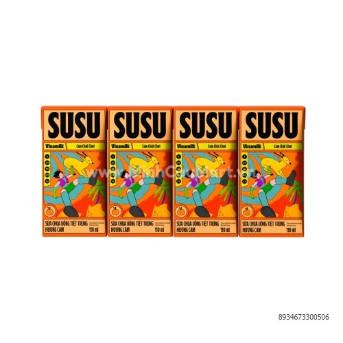 Sữa Chua Uống Susu Vinamilk 110ml Hương Cam