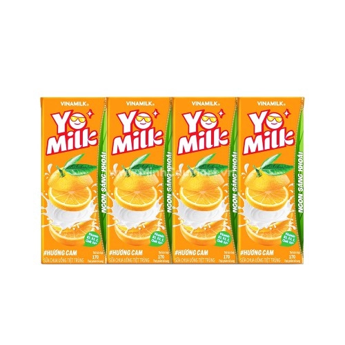 Sữa Chua Uống Tiệt Trùng Vinamilk 170ml Hương Cam