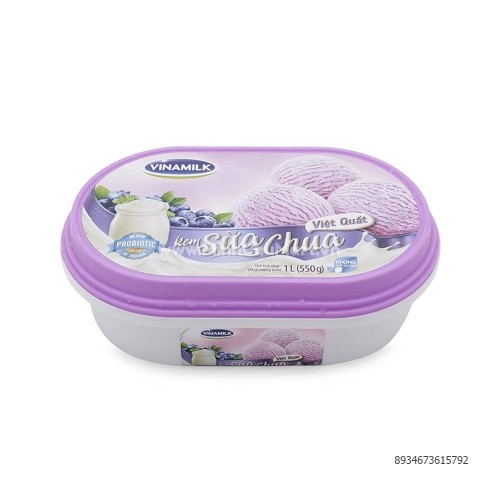 Kem sữa chua việt quất Vinamilk 1l  Kem sữa chua việt quất Vinamilk 1l