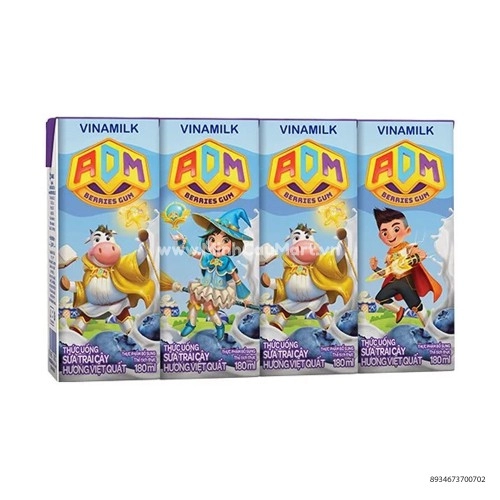 Sữa Tươi ADM Milk 110ml Hương Việt Quất 