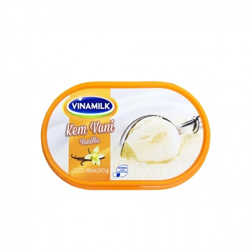 Kem vinamilk 450ml vị hương vani   Kem vinamilk 450ml vị hương vani