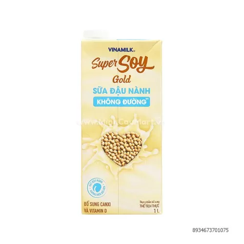 Sữa đậu nành Vinamilk Goldsoy không đường 1L Sữa đậu nành Vinamilk Goldsoy không đường 1L