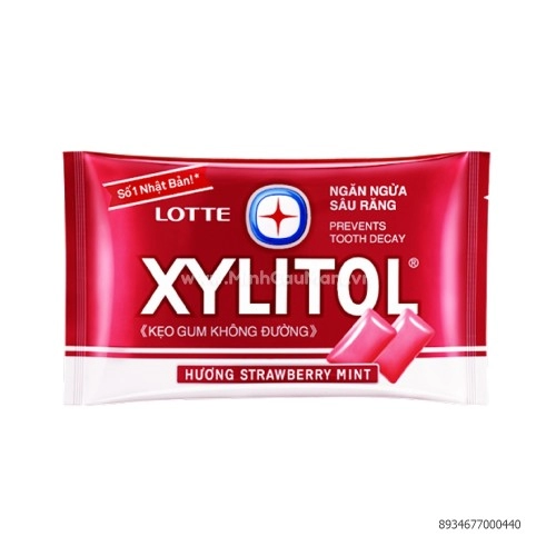 Kẹo Gum Xylitol Hương Strawberry Mint 11.6G