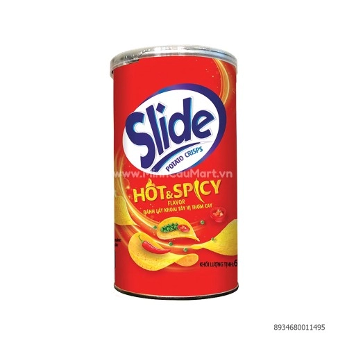 Khoai Tây Chiên Silde Ống 75gr King Đô Hot Spicy Khoai Tây Chiên Silde Ống 75gr King Đô Hot Spicy