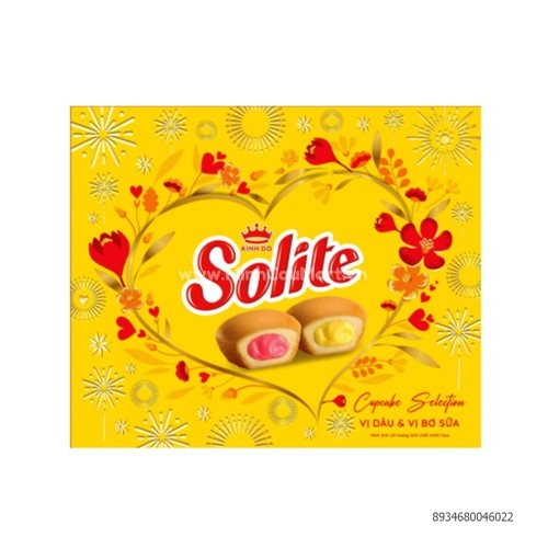 Bánh Solite tết bông lan tròn 324Gr Kinh Đô Bánh Solite tết bông lan tròn 324Gr Kinh Đô