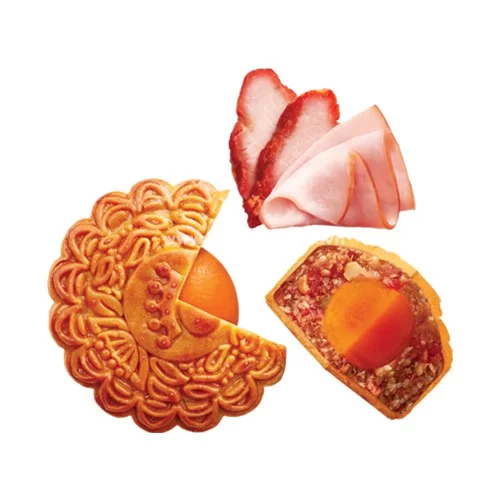 Bánh Trung Thu Kinh Đô Jambon Xá Xíu 2 Trứng 230g 