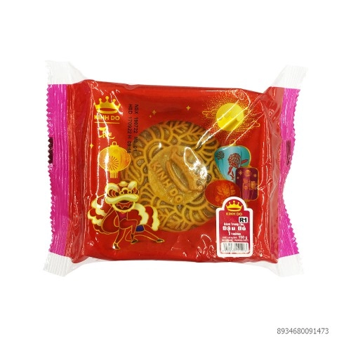 Bánh Trung Thu Kinh Đô Nướng Nhân Đậu Đỏ 1 Trứng 150Gr