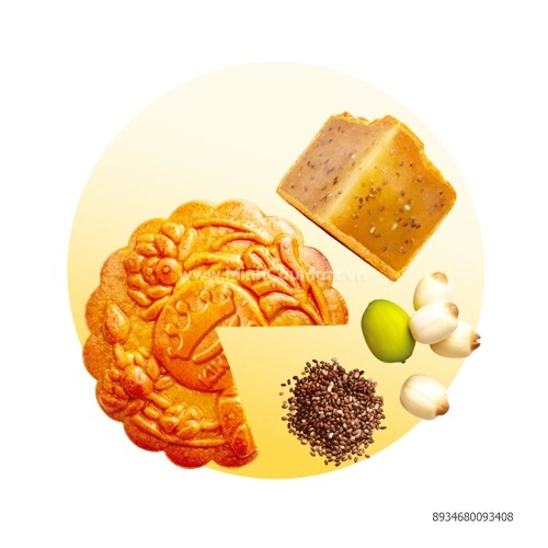 Bánh Trung Thu Nướng Kinh Đô Hạt Sen Hạt Chia XHS - 150G Bánh Trung Thu Nướng Kinh Đô Hạt Sen Hạt Chia XHS - 150G