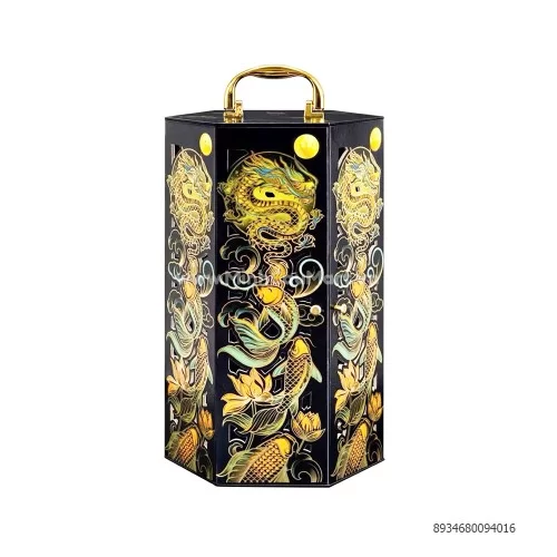 Bánh Trung Thu Cao Cấp Kinh Đô Black Gold Hộp 4 Bánh