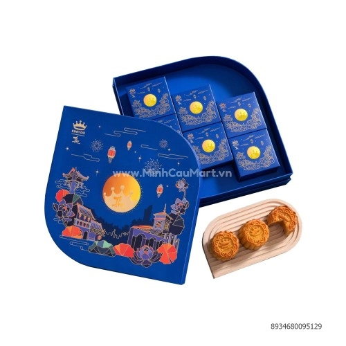 Bánh trung thu Kinh đô hộp 6 bánh xanh