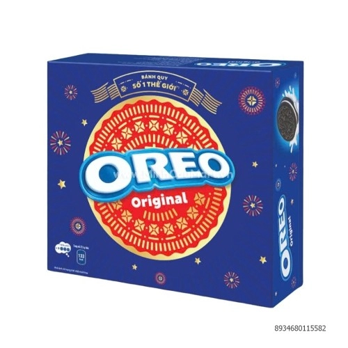 Bánh Oreo 303g hộp tết đỏ Bánh Oreo 303g hộp tết đỏ