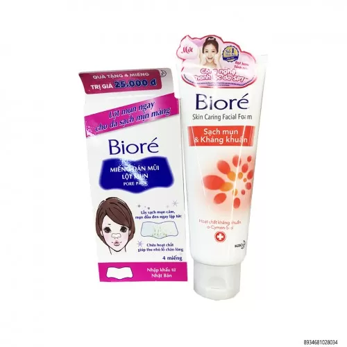 Sữa rửa mặt Biore Acne Care 100gr Sữa rửa mặt Biore Acne Care 100gr