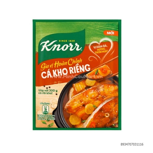 Gia vị hoàn chình cá kho Knorr 28G Gia vị hoàn chình cá kho Knorr 28G