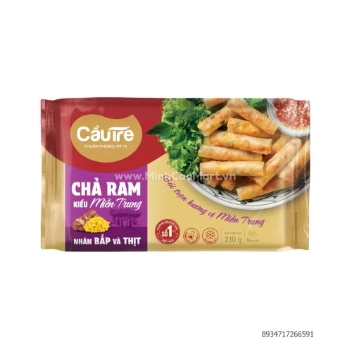 Chả Ram nhân bắp và thịt 210g Cầu Tre                                                                                                                                                                                                                      Chả Ram nhân bắp và thịt 210g Cầu Tre