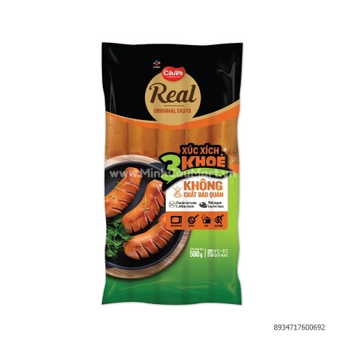 Xúc xích 3 khỏe Real 500g 