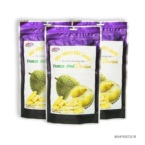 Sầu riêng sấy lạnh vinamit gói 60g