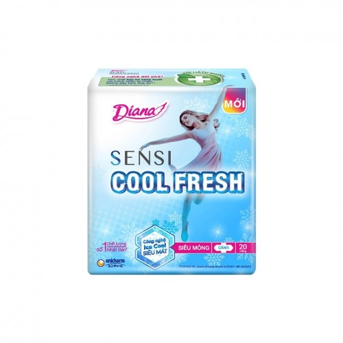 Băng Vệ Sinh Diana Cool Fresh Siêu Mỏng Cánh 20 Miếng
