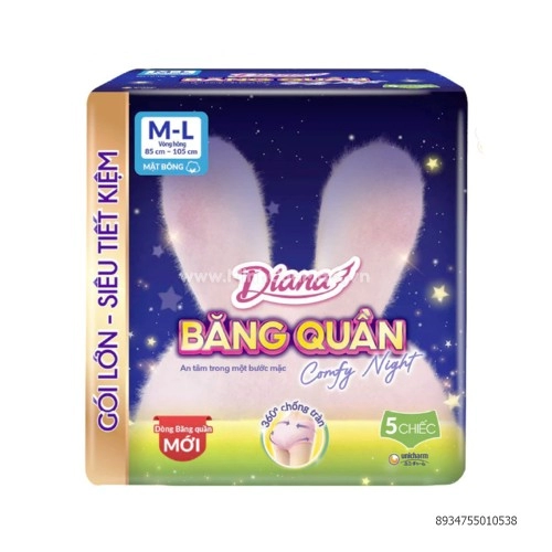 Băng quần Diana Comfy night M-L5 Băng quần Diana Comfy night M-L5