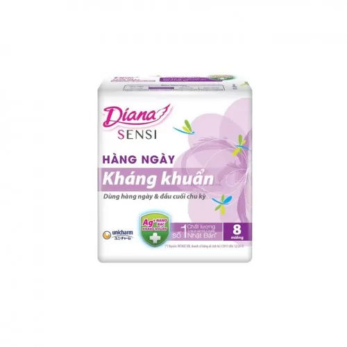 Băng vệ sinh hàng ngày kháng khuẩn 8 miếng 