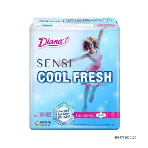 Băng Vệ Sinh Diana Sensi 8m Có Cánh Băng Vệ Sinh Diana Sensi 8m Có Cánh