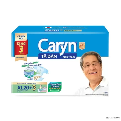 Tã Dán Caryn XL20 Miếng Vòng Hông 86 - 135cm  Tã Dán Caryn XL20 Miếng Vòng Hông 86 - 135cm