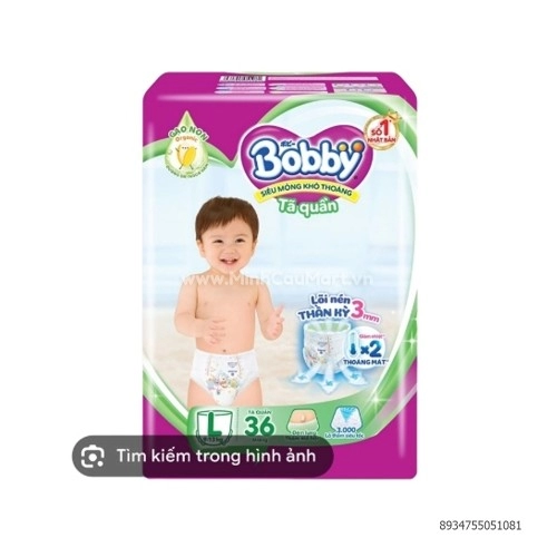 Tã quần Bobby L36 (9-14kg) Tã quần Bobby L36 (9-14kg)