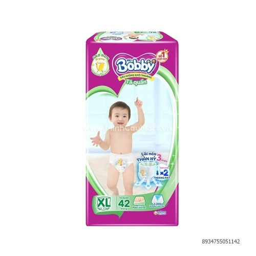 Tã Quần Bobby XL42 Miếng  Tã Quần Bobby XL42 Miếng