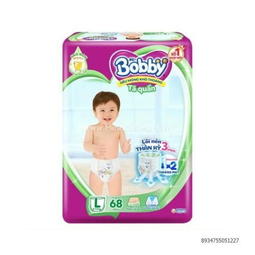 Tã Quần Bobby L68 (9-14kg) Tã Quần Bobby L68 (9-14kg)