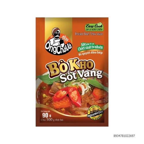 Sốt bò kho sốt vang 90g OCV Sốt bò kho sốt vang 90g OCV