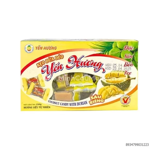 Kẹo Dừa Dẻo Yến Hương 250Gr Vị Sầu Riêng
