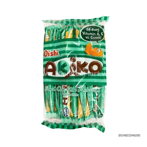 Bánh Snack Que Akiko Oishi Vị Pho Mai Gói 160g Bánh Snack Que Akiko Oishi Vị Pho Mai Gói 160g