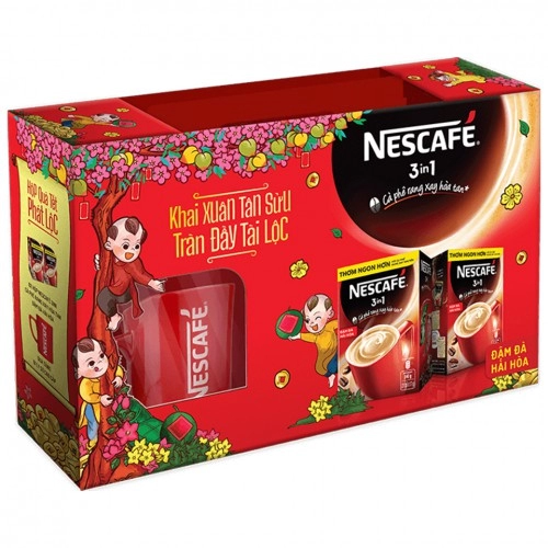 Cà Phê Nescafe Đậm Đà Hộp Tết Cà Phê Nescafe Đậm Đà Hộp Tết