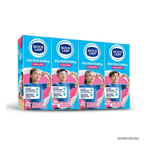 Sữa Tiệt Trùng Cô Gái Hà Lan 180ml Hương Dâu
