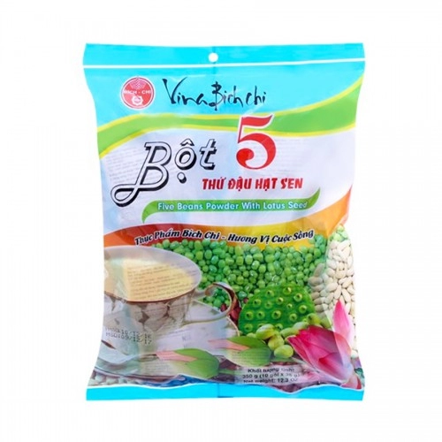Bột 5 thứ đậu hạt sen Bích Chi 350G Bột 5 thứ đậu hạt sen Bích Chi 350G