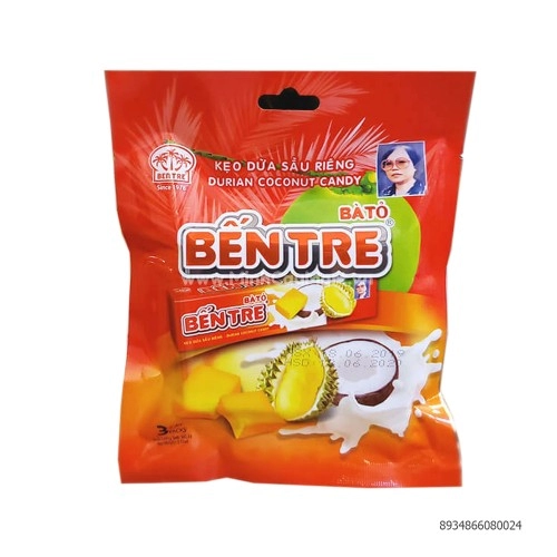 Kẹo Dừa Sầu Riêng Bà Tỏ Bến Tre 142G