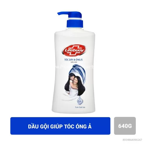 Dầu Gội Lifebuoy Tóc Dày Và Óng Ả 640g