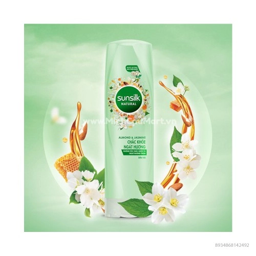 Dầu Xả Sunsilk Chắc Khỏe Ngát Hương Hạnh Nhân và Hoa Nhài 320g