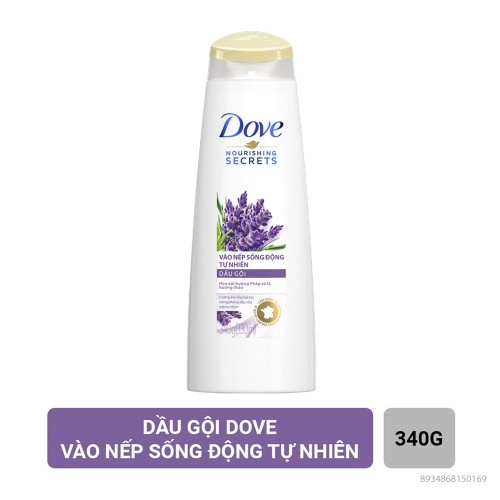 Dầu Gội Dove Vào Nếp Sống Động Tự Nhiên 340g